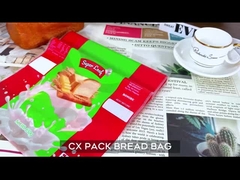 Các túi đóng gói bánh mì bằng nhựa chống mỡ được in theo yêu cầu với logo