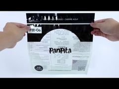 Thẻ in tùy chỉnh túi niềng bằng nhựa túi đóng gói thực phẩm cho mì Pita Pancake Taco