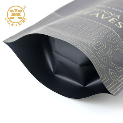 Custom Printed Spice Leaf Packaging Ziplockk Pouch Logo Concise Design