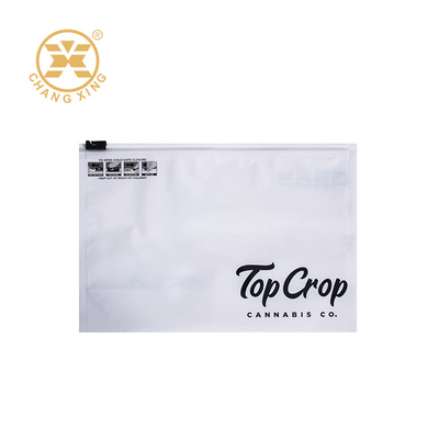 BOPP Resealable Clothing Zipper Zip Lock Bags Pouches With Logo For Apparel
