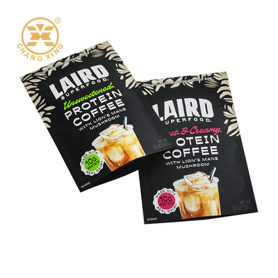 Custom Stand-Up Pouch Coffee Packaging Bag Moisture-Proof Plastic Protein Powder Bag Heat Sealing Coffee Bags