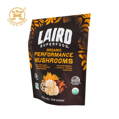 Custom Moisture-Proof Stand Up Pouch Coffee Powder Packaging Bag Plastic Protein Powder Bag Zipper Coffee Bags