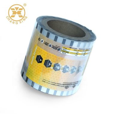 76.2mm Film Roll Plastic Packets For Packaging Premium Honey Packaging Metallized Film