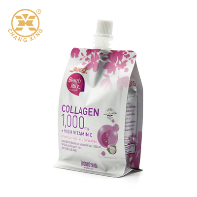 Nước giải khát LDPE Bao bì Jolly Sachet 1000mg Chất lỏng với vòi trung tâm
