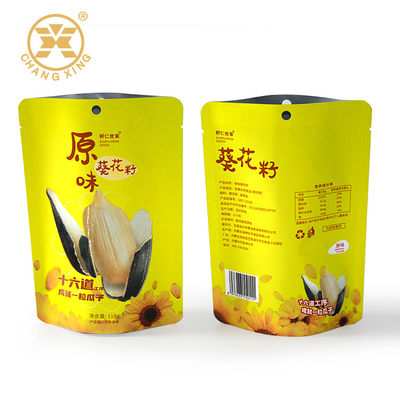 Cấp thực phẩm Tùy chỉnh đứng lên Túi đóng gói dây kéo giấy kraft cho các loại hạt trái cây khô