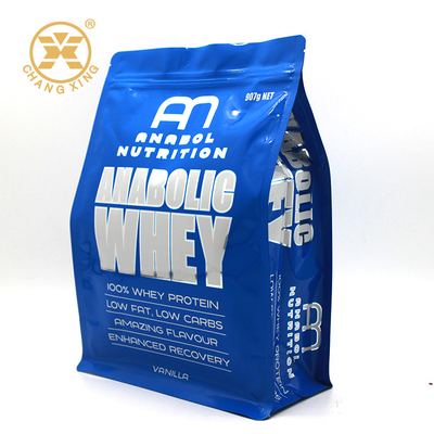 Túi đựng bao bì đáy phẳng trong suốt OEM 500g 1kg có dây kéo