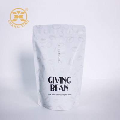 in màu 4 oz túi đóng gói cà phê đứng lên với khóa khóa cho trà hạt cà phê