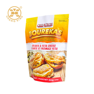 Nhựa nhôm kín 250g 500g Đứng lên túi thức ăn tự hỗ trợ túi niêm phong
