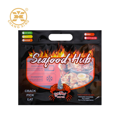 200 Micron Seafood túi chân không Tôm da cuộn phim túi đóng gói thực phẩm Tôm da túi đóng gói