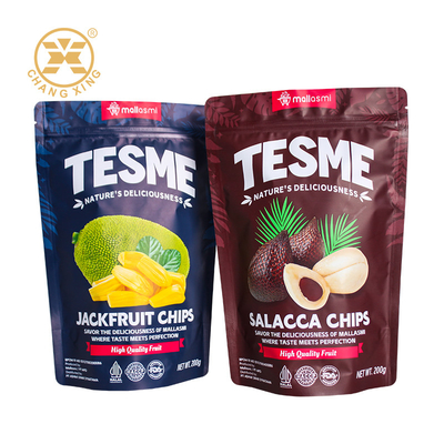 BRC Factory Custom Print Made Re-sealable Plastic Nuts Dry Fruit Packaging Bags Stand Up Pouch Bags 750g