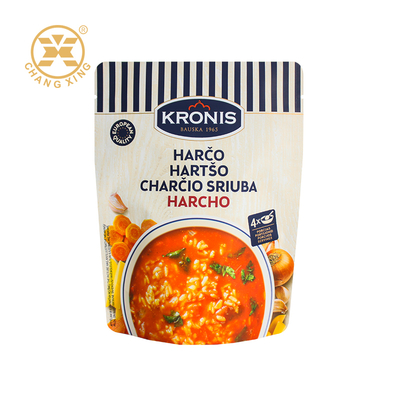 Túi đóng gói thực phẩm in theo yêu cầu, túi đứng ép nhiệt, nhiều lớp, đạt chuẩn thực phẩm, dùng cho thịt, cá, gạo, súp
