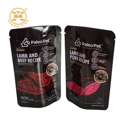 Logo tùy chỉnh in nhựa khóa kín túi thức ăn thú cưng túi đóng gói vật nuôi chống ẩm cho thức ăn chó mèo