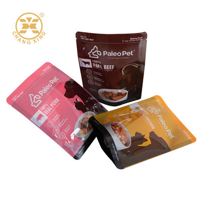 Chất lượng cao Mylar giấy in tùy chỉnh gói thức ăn thú cưng đứng lên túi thức ăn thú cưng mèo