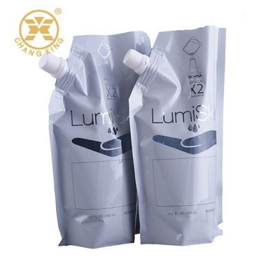 Bột giặt ống đồng LDPE Túi đóng gói FDA Túi đứng lên cho chất lỏng có cửa sổ trong suốt
