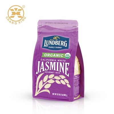 Hộp 1KG 2 KG Túi có dây kéo dưới cùng Hộp đựng gạo có thể mở rộng với dây kéo