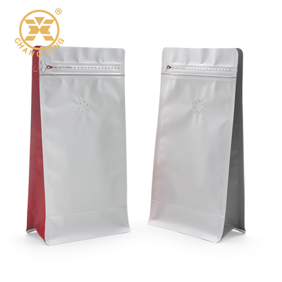 Túi đựng cà phê nhôm VMPET đáy phẳng 250g BOPP Zip Lock Pouch cho thực phẩm
