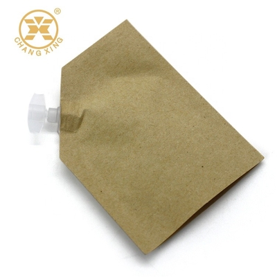 Túi đứng đa năng LDPE Giấy Kraft 100 Microns Túi bao bì kem