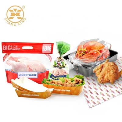 Lấy Thức ăn ra Bao bì Gà Nướng Trong suốt Bao bì nylon chịu nhiệt có dây kéo