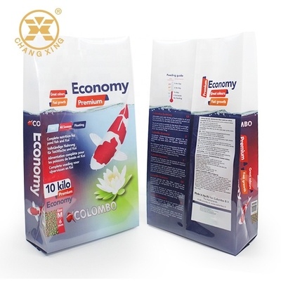 Aquaria Fish 20 Pound Thức ăn cho Vật nuôi Túi bao bì Thức ăn cho Cá Koi Bên nhựa Gusset