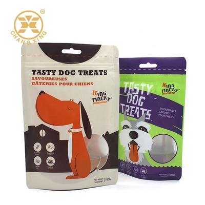 Dây kéo đứng VMPET Túi đựng thức ăn cho vật nuôi Doy Pack Zip Lock Túi nhựa có cửa sổ